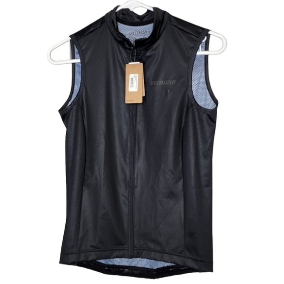 NWT Specialized RBX Sleeveless Cycling Jersey Full Zip Black Size Small - Picture 1 of 12